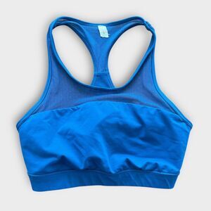Lululemon Move Sheer Mesh Cutout Sports Bra Dark Royal Blue Size 6